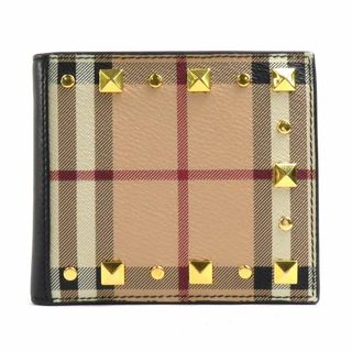 バーバリー(BURBERRY)のバーバリー BURBERRY 札入れ レザー ベージュ系×ブラック メンズ 送料無料【中古】 r9894f(長財布)