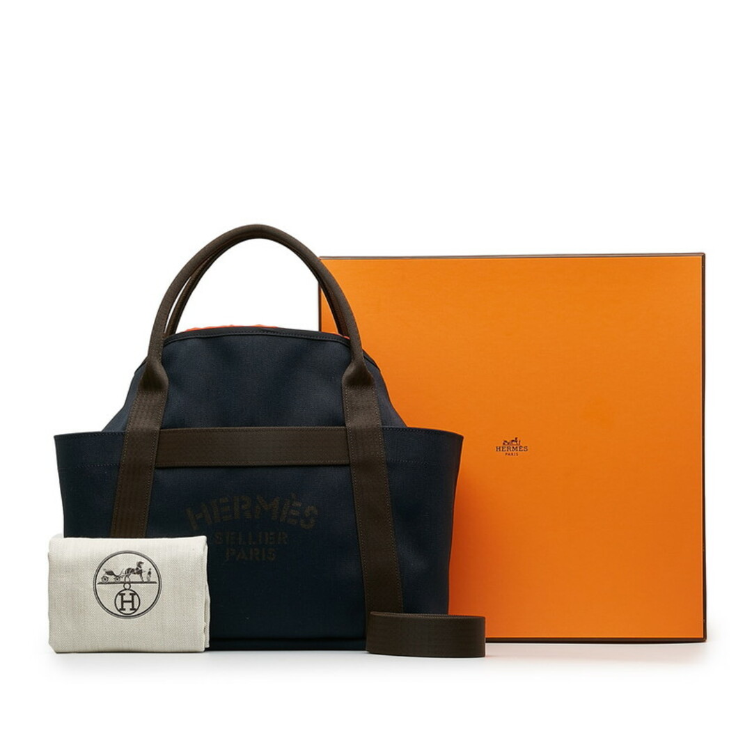 3445cm高さエルメス サック ド パンサージュ グルーム ハンドバッグ ショルダーバッグ 2WAY トワルシェブロン レディース HERMES 【222-33859】