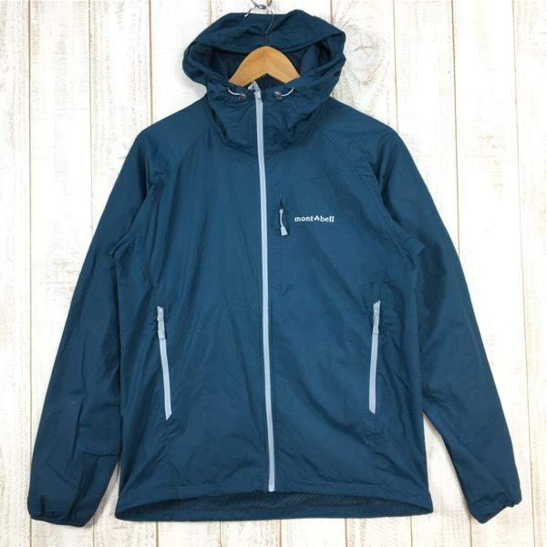 mont bell(モンベル)のMENs S  モンベル ライトシェルパーカ ウィンドシェル ジャケット フーディ MONTBELL 1106645 ブルー系 メンズのメンズ その他(その他)の商品写真