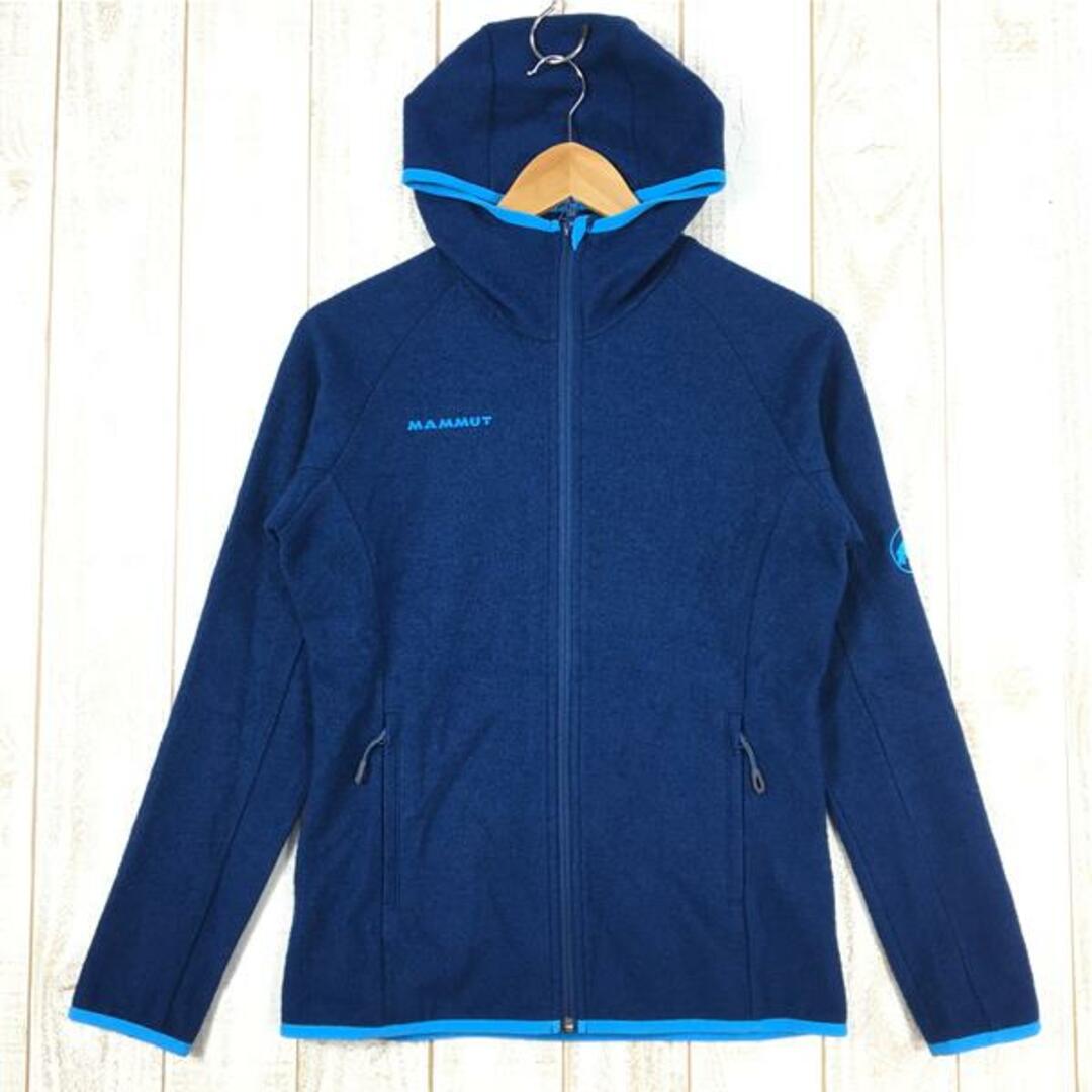 Mammut(マムート)のWOMENs XS  マムート サーマル ウール フリース ジャケット Thermal Wool Fleece Jacket フーディ MAMMUT 1010-19811 ネイビー系 レディースのファッション小物(その他)の商品写真