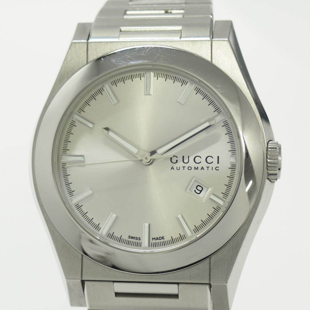 Gucci(グッチ)のGUCCI パンテオン メンズ 腕時計 自動巻き デイト 裏スケ SS メンズの時計(腕時計(アナログ))の商品写真