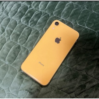 アップル(Apple)の美品　iPhone XR イエロー　128gb(スマートフォン本体)