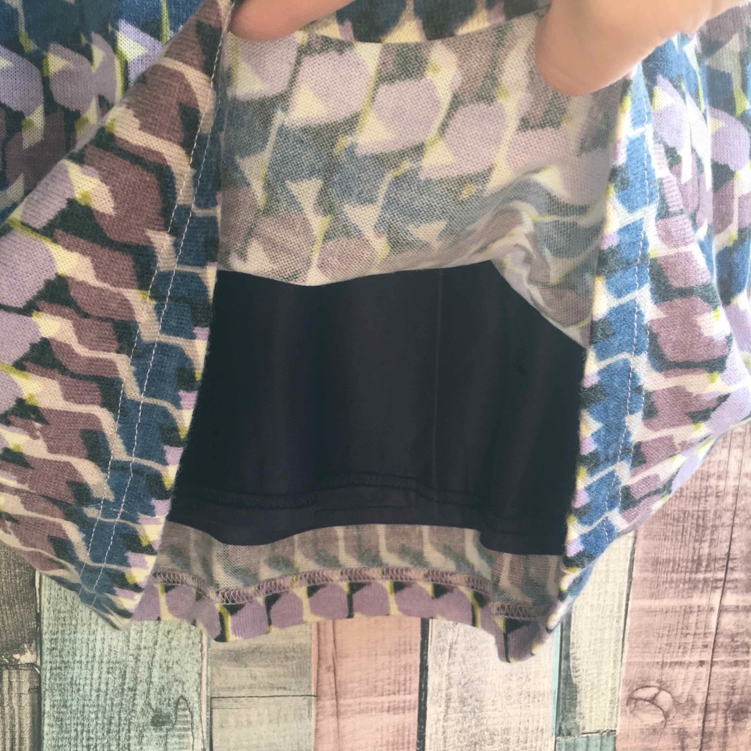 ANELALUX(アネラリュクス)のアネラリュクス　スカート　ニット　パープル系 レディースのスカート(ひざ丈スカート)の商品写真