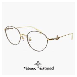 ヴィヴィアンウエストウッド(Vivienne Westwood)の【新品】 ヴィヴィアン ウエストウッド レディース メガネ 40-0009 c02 48mm Vivienne Westwood 眼鏡 女性 40-0009 ボストン 型 丸メガネ メタル フレーム オーブ(サングラス/メガネ)