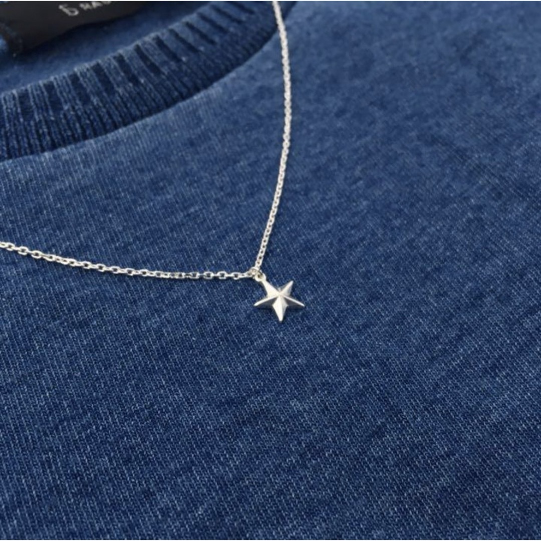 スターネックレス シルバー925 silver925 スター メンズネックレス メンズのアクセサリー(ネックレス)の商品写真