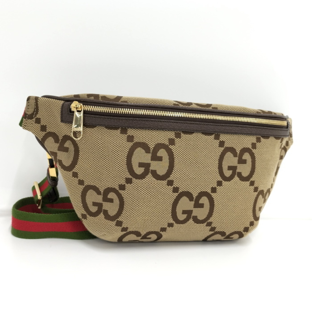Gucci(グッチ)のGUCCI ジャンボGG ベルトバッグ キャンバス ベージュ系 696031 メンズのバッグ(ボディーバッグ)の商品写真