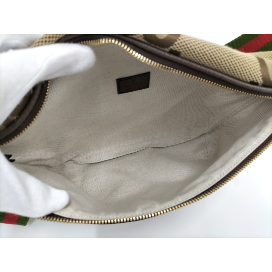 Gucci(グッチ)のGUCCI ジャンボGG ベルトバッグ キャンバス ベージュ系 696031 メンズのバッグ(ボディーバッグ)の商品写真