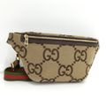 GUCCI ジャンボGG ベルトバッグ キャンバス ベージュ系 696031