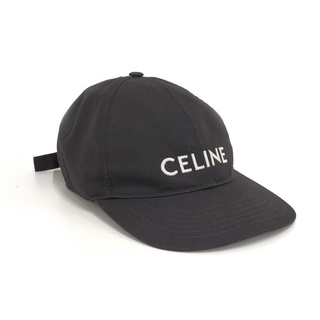 セリーヌ(celine)のCELINE キャップ ロゴ キャンバス ブラック 2AUA1242N(キャップ)