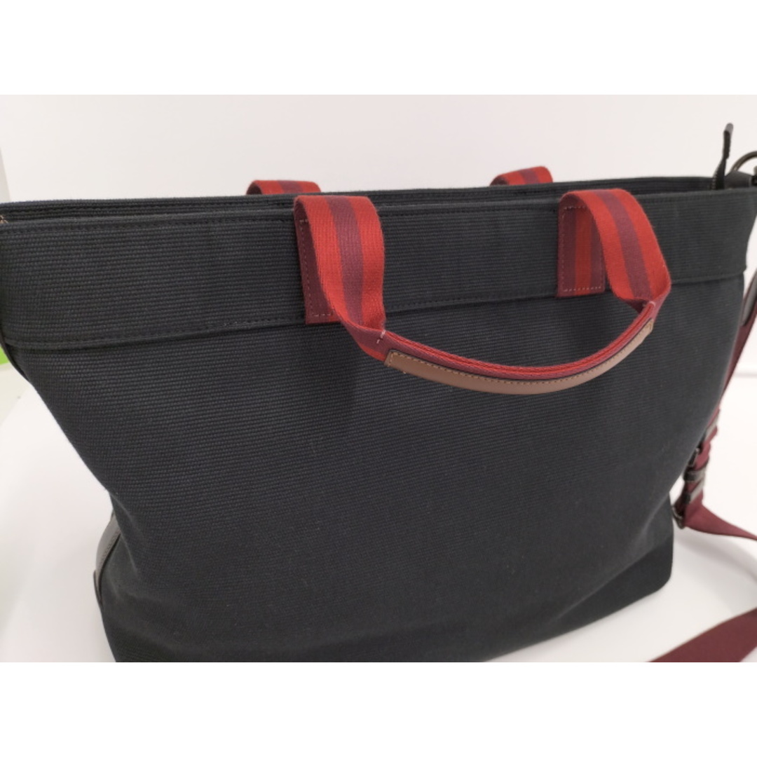 COACH - COACH 2WAY トートバッグ ロゴ キャンバス ブラック COACH - COACH 2WAY トートバッグ ロゴ キャンバス ブラック