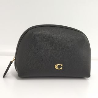 コーチ(COACH)のCOACH ジュリアンヌ ポーチ レザー ブラック C3489(ポーチ)