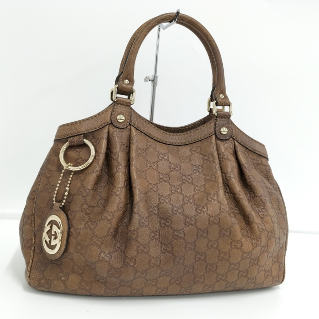 Gucci(グッチ)のGUCCI スーキー ハンドバッグ グッチシマ レザー ブラウン 211944 レディースのバッグ(リュック/バックパック)の商品写真