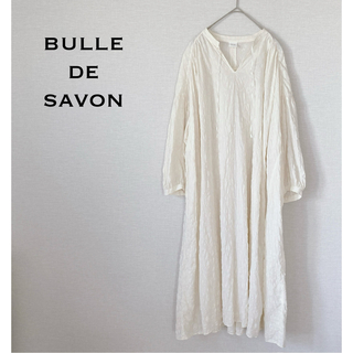 bulle de savon - ビュルデサボン▽さんかく衿ワンピースの通販 by ...