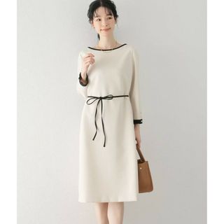 ラトータリテ(La TOTALITE)の新品★La TOTALITE バイカラーパイピングワンピース　◎卒業式.入学式(ひざ丈ワンピース)