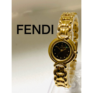 良品　FENDI フェンディ　電池新品　レディース腕時計　シェル文字盤