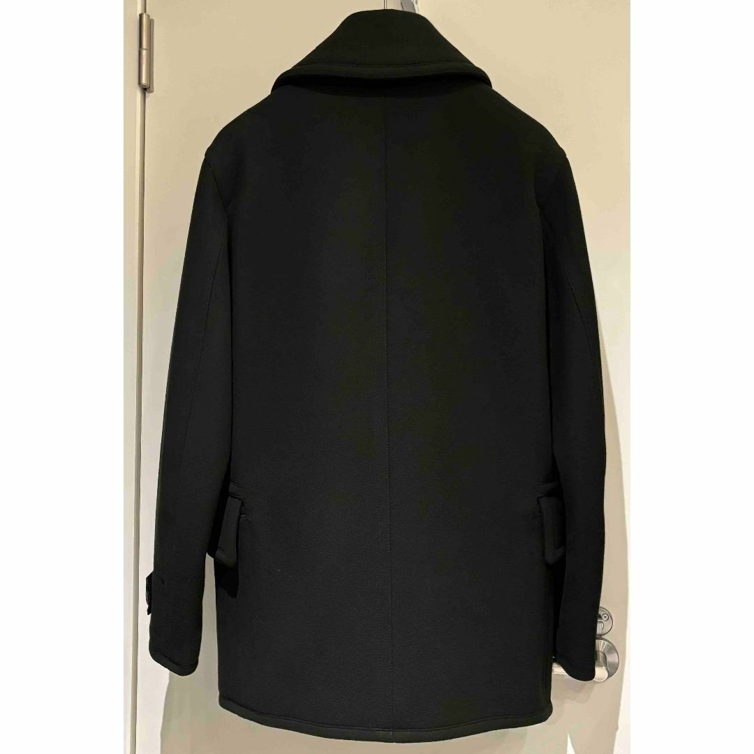 HERMES - HERMES レザー&ウール Super 180's Pコート 44の通販 HERMES - HERMES レザー&ウール Super 180's Pコート 44の通販