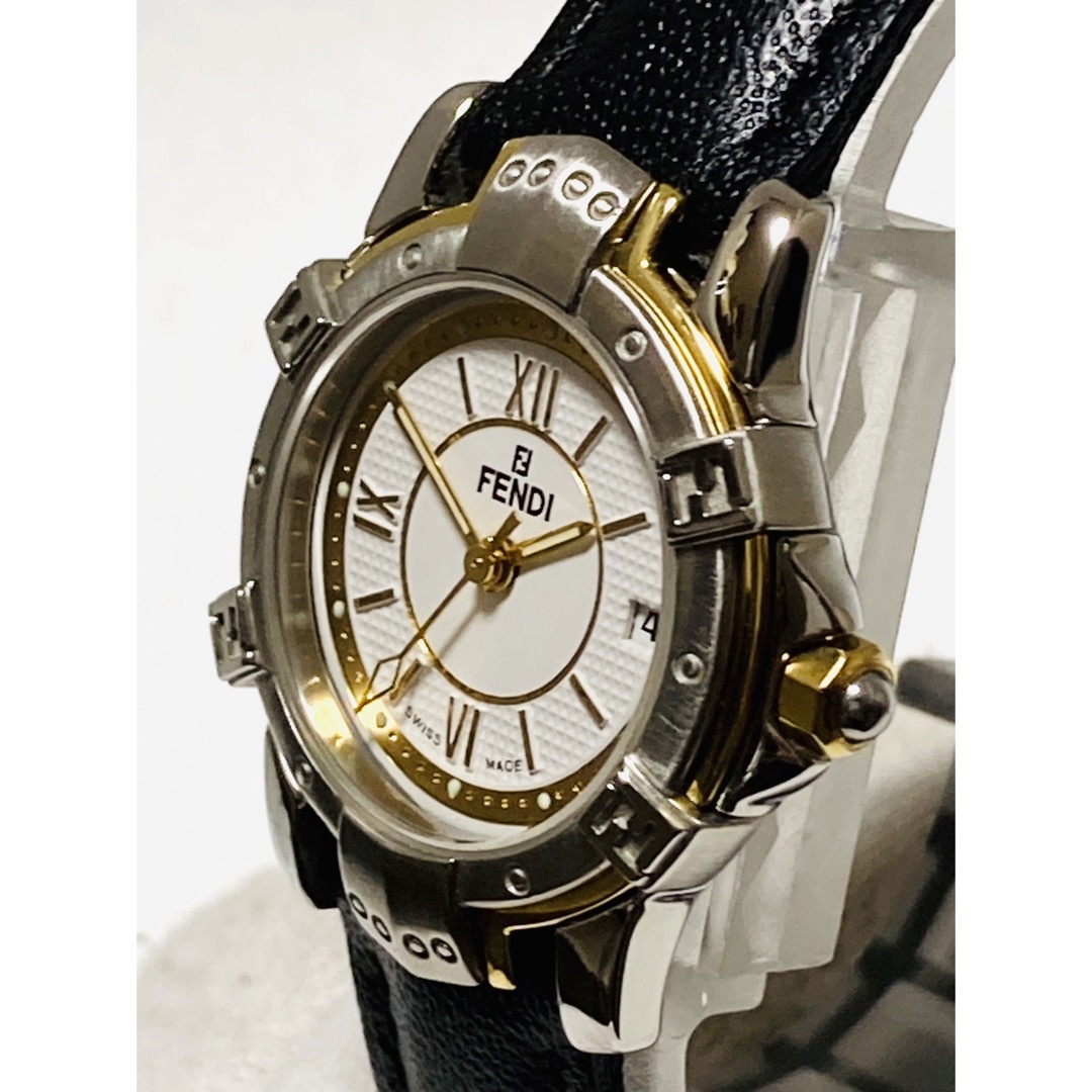 FENDI(フェンディ)の極美品！　FENDI フェンディ　電池&ベルト新品　レディース腕時計　コンビ レディースのファッション小物(腕時計)の商品写真