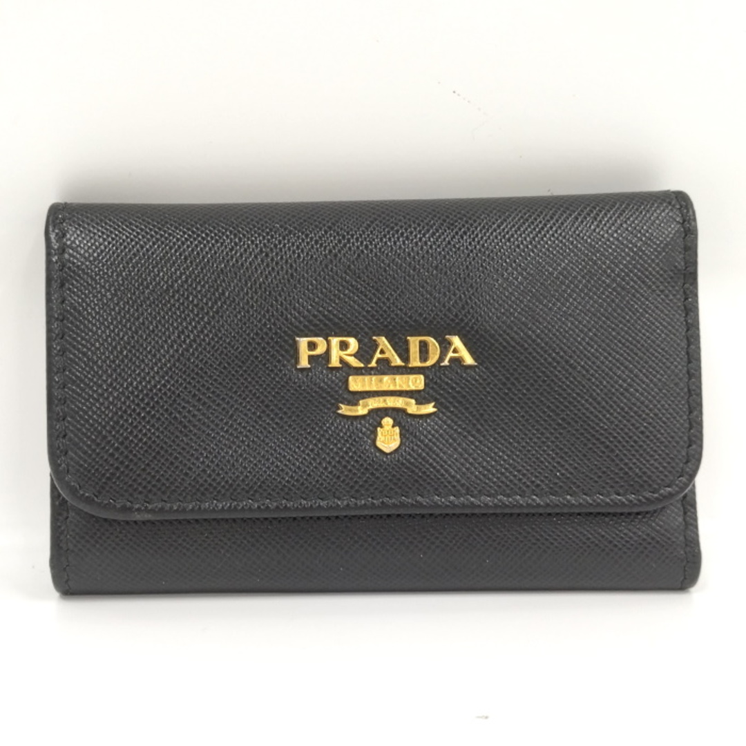 PRADA(プラダ)のPRADA サフィアーノ 6連キーケース レザー ブラック レディースのファッション小物(キーケース)の商品写真