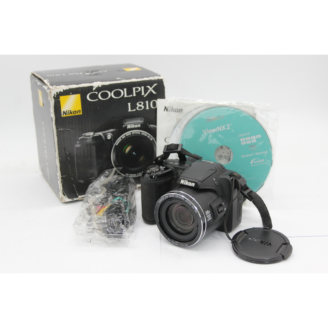 【返品保証】 【便利な単三電池で使用可】ニコン Nikon Coolpix L810 Nikkor 26x Wide 元箱付き コンパクトデジタルカメラ  s6260当店での3つサービス