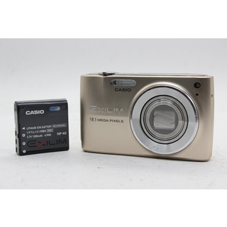 【返品保証】 カシオ Casio Exilim EX-Z400 ゴールド 4x バッテリー付き コンパクトデジタルカメラ  s6268(コンパクトデジタルカメラ)