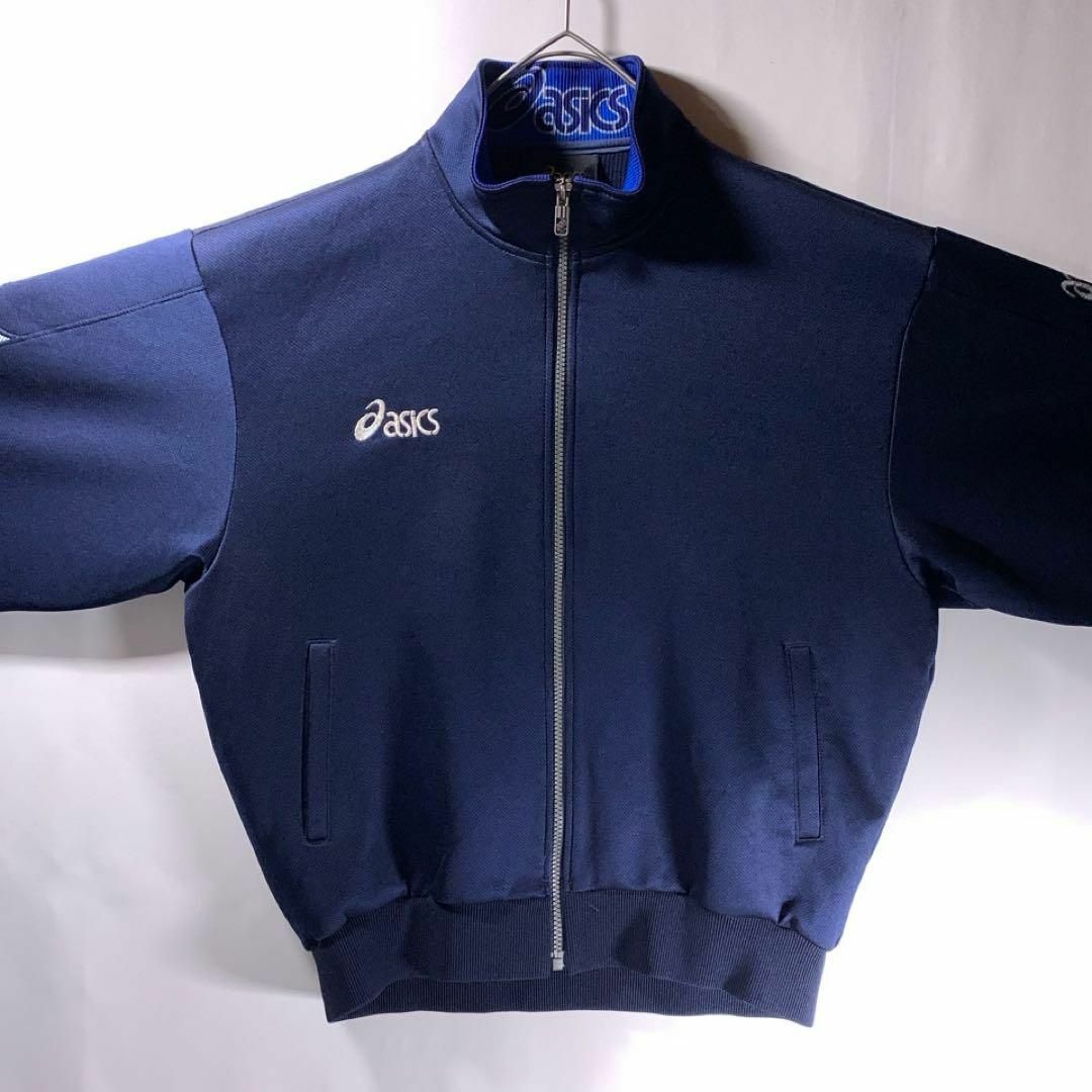 asics(アシックス)の90s 古着 asics ジャージ トラックジャケット ネイビー XL メンズのトップス(ジャージ)の商品写真