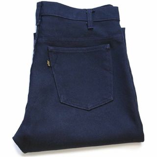 リーバイス(Levi's)の90s USA製 Levi'sリーバイス ポリエステルパンツ 紺 w38★85 スタプレ 517 ブーツカット フレア ビンテージ カントリー ネイビー(スラックス)