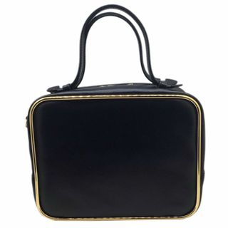 アレキサンダーワン(Alexander Wang)の【中古】ALEXANDER WANG　アレキサンダーワン　HALO TOP HANDLE BAG　スクエアバッグ　 ハンドバッグ　鞄　カバン　バッグ　ブラック　ゴールド　レザー　カーフ　レディース　メンズ　ユニセックス 【ブランドギャラリー東心斎橋店】(ショルダーバッグ)