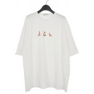 メゾンキツネ(MAISON KITSUNE')のメゾンキツネ Yoga Fox ヨガ フォックス プリント Tシャツ カットソー(Tシャツ/カットソー(半袖/袖なし))