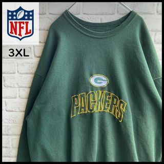 ヴィンテージ(VINTAGE)のNFL パッカーズ Green Bay Packers スウェット 古着 3XL(スウェット)