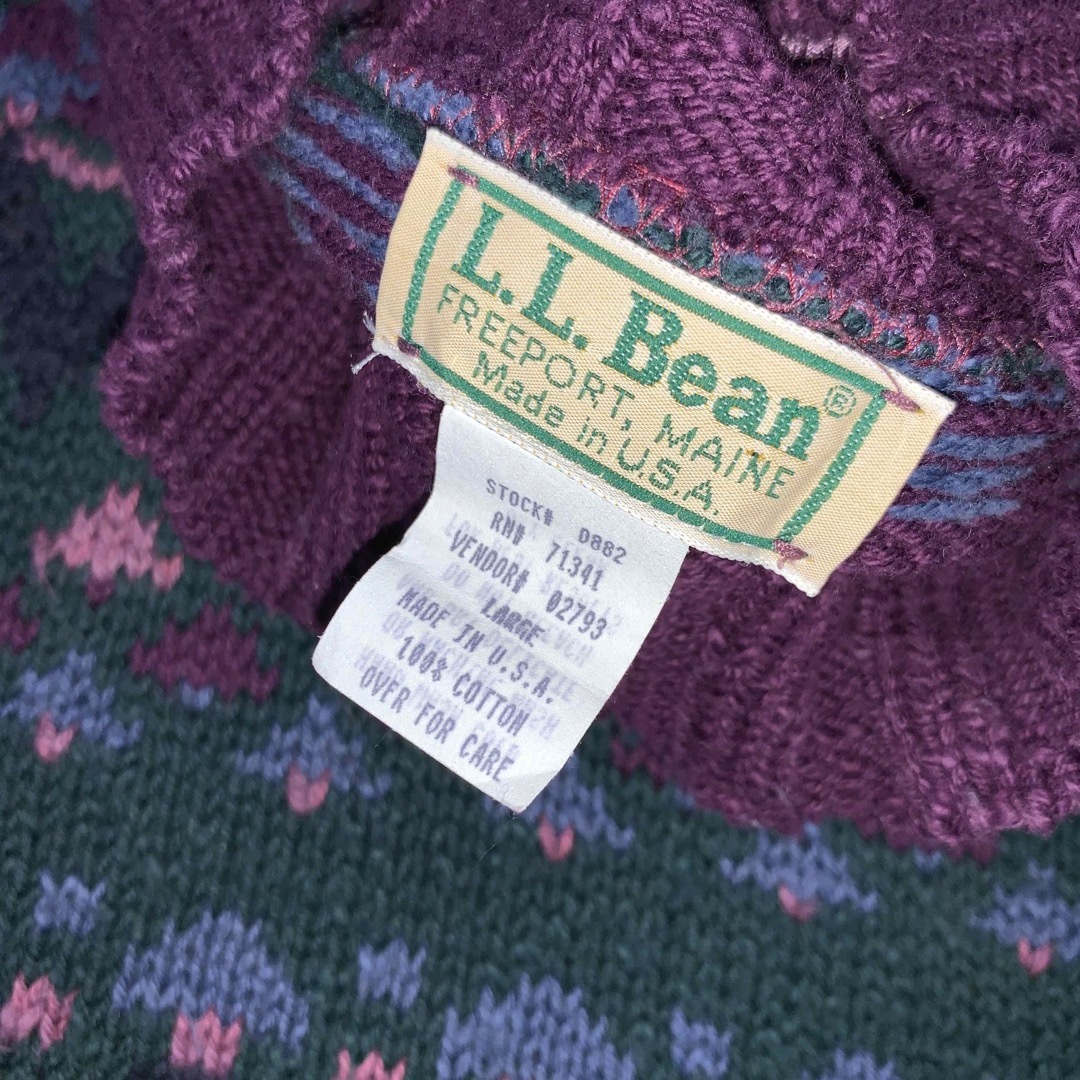 80's 〜90's L.L.BEAN バーズアイ COTTON KNIT | フリマアプリ ラクマ