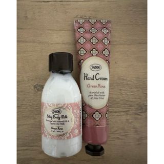 サボン(SABON)の新品未使用　サボンSABON ハンドクリーム　ボディミルク　グリーンローズ(ハンドクリーム)