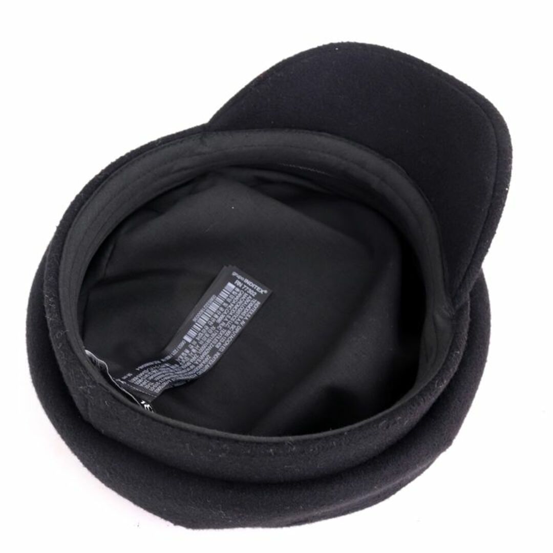 ZARA(ザラ)のザラ キャスケット キャップ ウール混 ブランド 帽子 レディース USA Mサイズ ブラック ZARA レディースの帽子(キャスケット)の商品写真