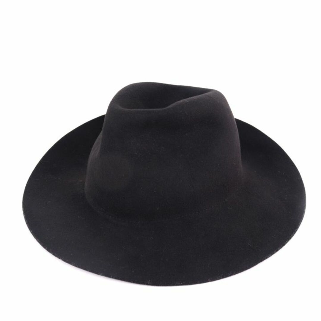EMODA(エモダ)のエモダ 中折れハット ウール フェルト ブランド 帽子 レディース Fサイズ ブラック EMODA レディースの帽子(ハット)の商品写真