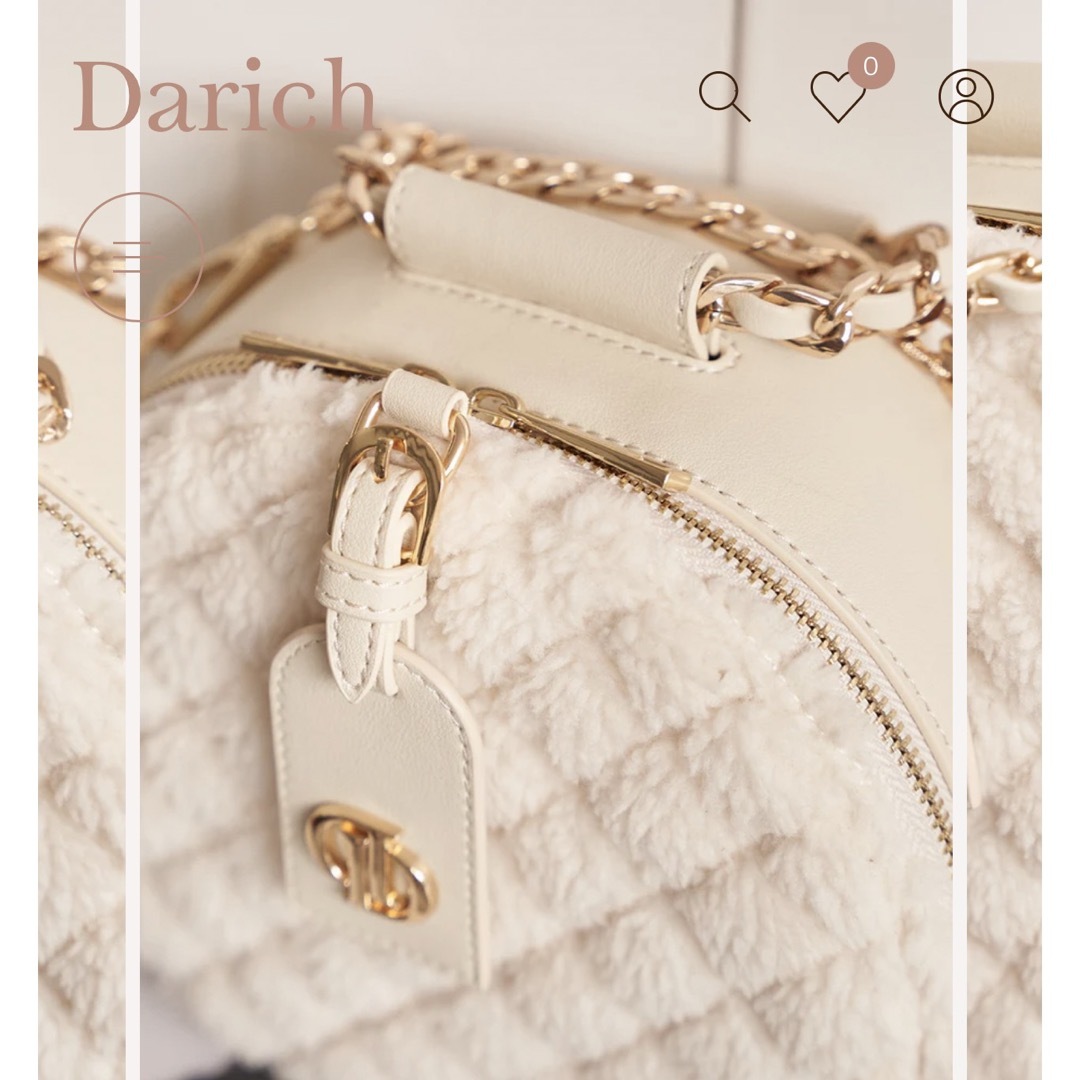 Darich(ダーリッチ)のキルティングボアサークルバッグ レディースのバッグ(ショルダーバッグ)の商品写真