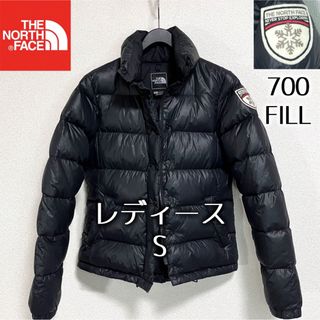 ザノースフェイス(THE NORTH FACE)の美品人気 ノースフェイス ダウンジャケット レディースS 700フィル ブラック(ダウンジャケット)