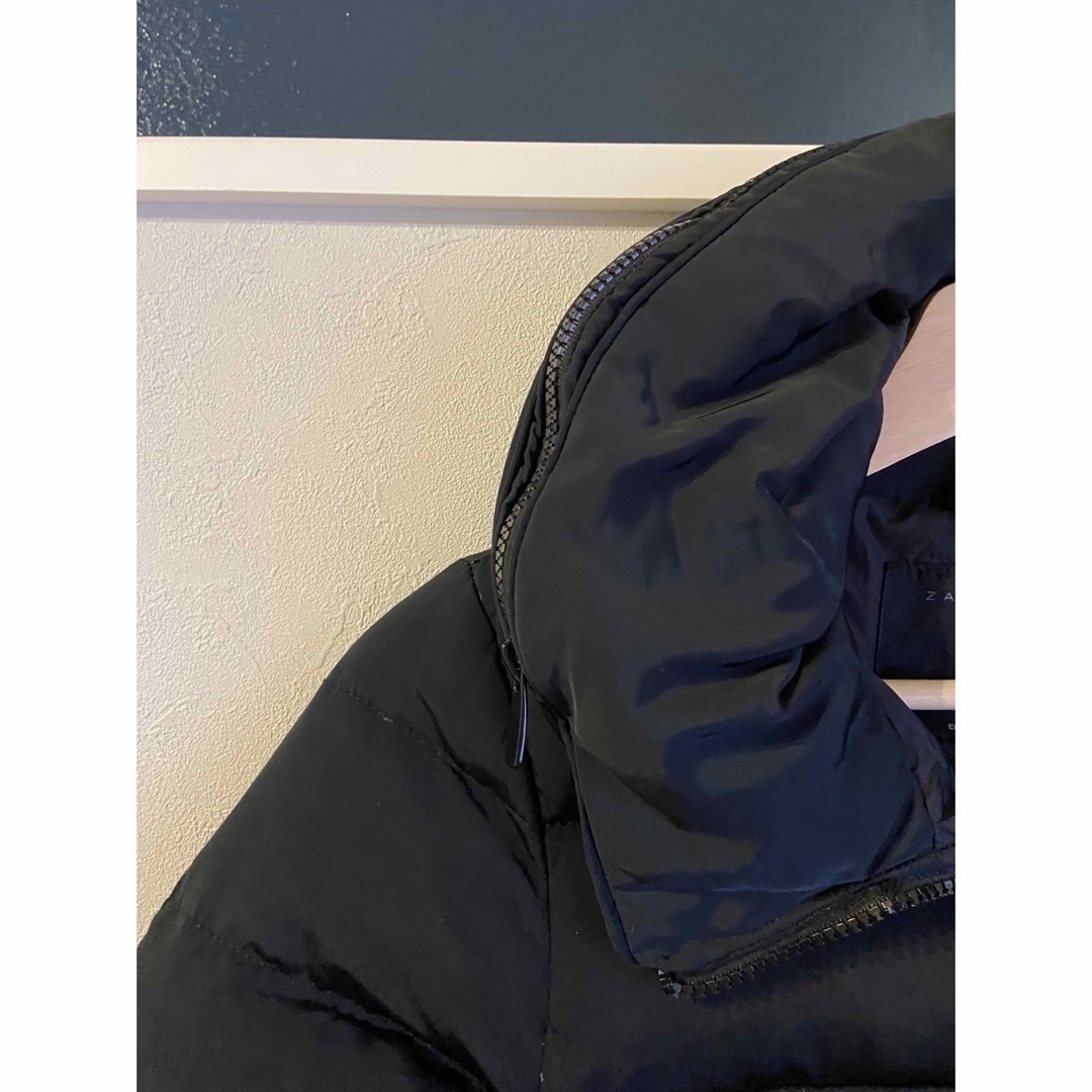 ZARA(ザラ)のZARA WOMAN ダウンジャケット ブラック XS レディースのジャケット/アウター(ダウンジャケット)の商品写真