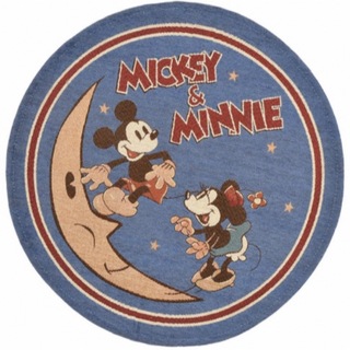 ディズニー(Disney)の新品☆Disney ディズニー ミッキーマウス ラウンドラグ カーペット(ラグ)