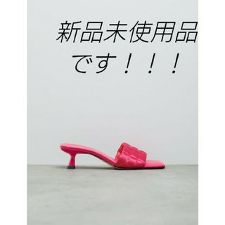 ザラ(ZARA)のザラ ミュール ビビッドピンク 35！！(ミュール)