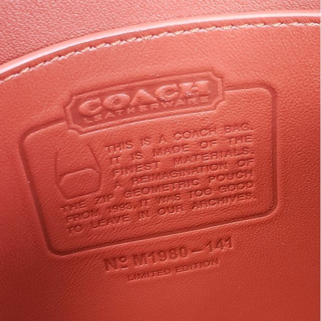 COACH - 美品 コーチ ☆ ジオメトリック グラブタン レザー COACH - 美品 コーチ ☆ ジオメトリック グラブタン レザー