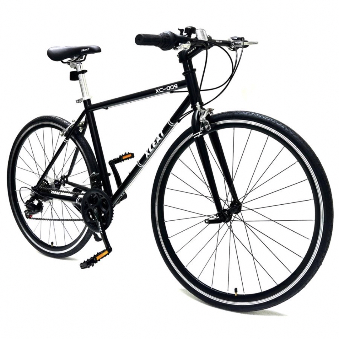 クロスバイク 自転車 21段変速 黒 初心者 XLEATの通販 by クロスバイク 自転車 21段変速 黒 初心者 XLEATの通販 by