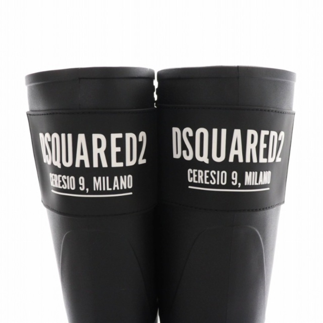 DSQUARED2(ディースクエアード)のDSQUARED2 ラバーブーツ レインブーツ ロゴ 長靴 42 27cm メンズの靴/シューズ(長靴/レインシューズ)の商品写真