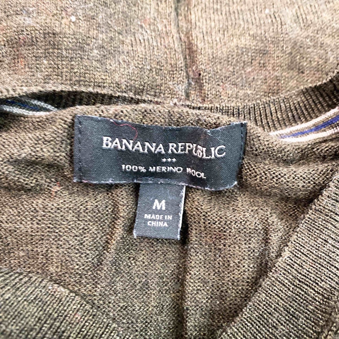 Banana Republic(バナナリパブリック)のバナナリパブリック　ニット　セーター　長袖　無地　プレーン　茶色　Mサイズ レディースのトップス(ニット/セーター)の商品写真