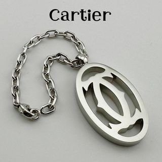 カルティエ(Cartier)の美品　Cartier　カルティエ　ダブルC　ロゴ　キーリング　キーホルダー(キーホルダー)