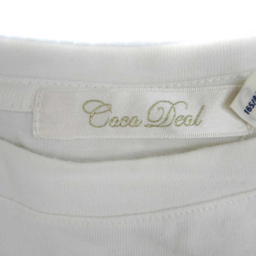 COCO DEAL(ココディール)のココディール COCO DEAL Tシャツ カットソー 半袖 刺繍 2 白 レディースのトップス(Tシャツ(半袖/袖なし))の商品写真