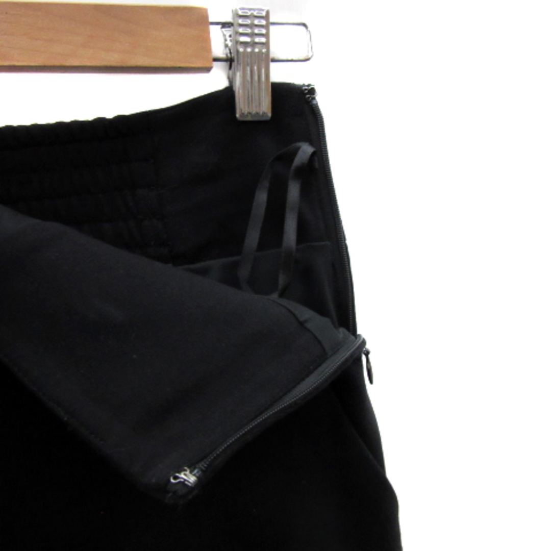 Pinky&Dianne(ピンキーアンドダイアン)のピンキー&ダイアン ピンダイ タイトスカート 無地 リボン スリット 36 黒 レディースのスカート(ひざ丈スカート)の商品写真