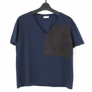 ドリスヴァンノッテン(DRIES VAN NOTEN)のドリスヴァンノッテン 刺繍デザインVネックTシャツ(Tシャツ(半袖/袖なし))