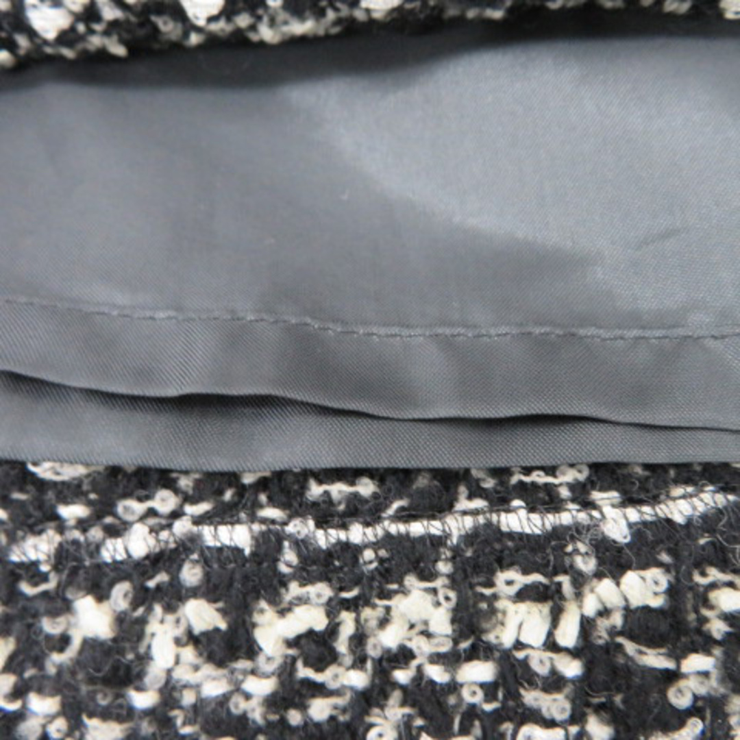 Spick & Span(スピックアンドスパン)のスピック&スパン ニットタイトスカート ミニ丈 ウール 38 黒 ブラック レディースのスカート(ミニスカート)の商品写真