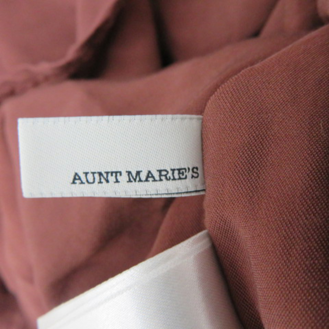 Aunt Marie's(アントマリーズ)のアントマリーズ シャツ ブラウス 長袖 バンドカラー 無地 F ダークブラウン レディースのトップス(シャツ/ブラウス(長袖/七分))の商品写真
