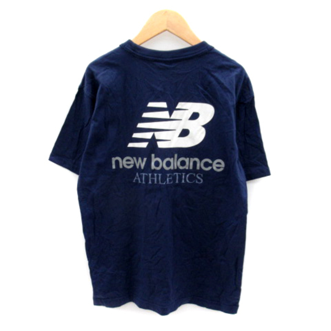 New Balance(ニューバランス)のニューバランス Tシャツ カットソー 半袖 ロゴ 刺繍 プリント S ネイビー メンズのトップス(Tシャツ/カットソー(半袖/袖なし))の商品写真