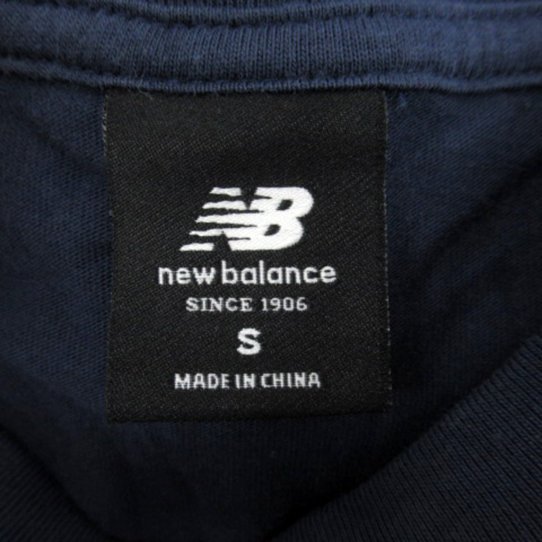 New Balance(ニューバランス)のニューバランス Tシャツ カットソー 半袖 ロゴ 刺繍 プリント S ネイビー メンズのトップス(Tシャツ/カットソー(半袖/袖なし))の商品写真